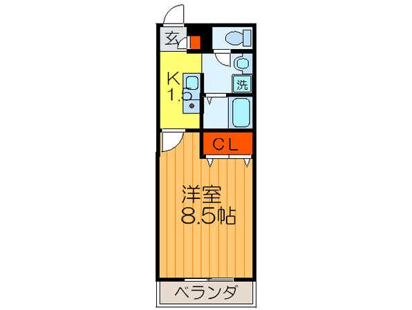 シャルマンエスパ－スの物件間取画像